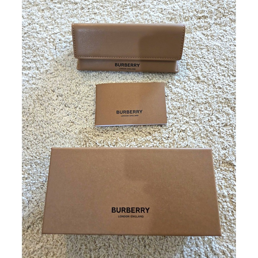 Burberry Brown Hard Case for Glasses/Sunglasses, Unisex, w/ Box and Card